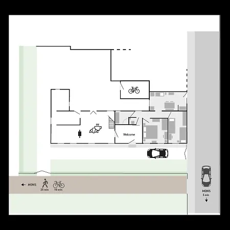 Bed & Breakfast Au Petit Dragon Bergen